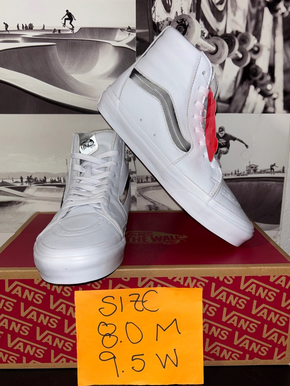Vans Sk8-Hi XI Leather sz 8.0 Men’s 9.5 Woman